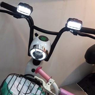 台灣出貨 摩托車led大燈電動車外置電動車燈通用射燈改裝燈防水流氓燈