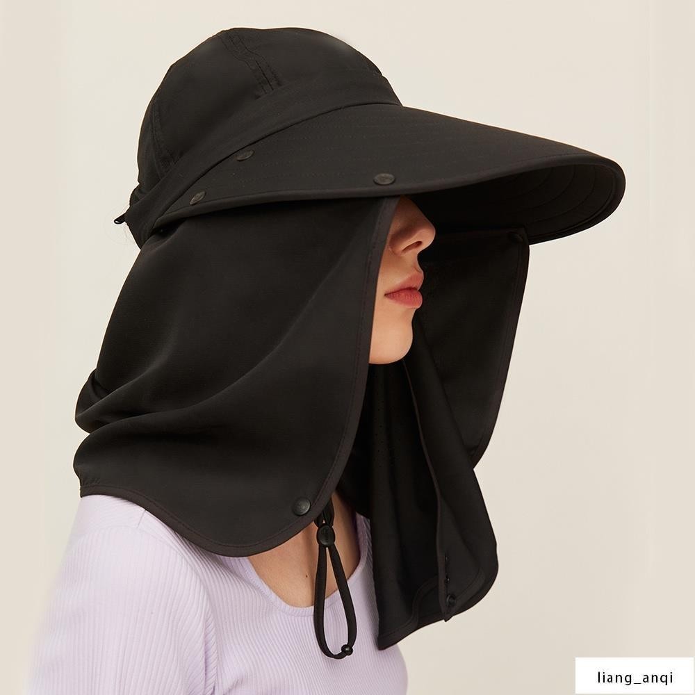 免運 OhSunny防曬漁夫帽多功能可拆卸遮陽帽面部護頸防紫外線涼感戶外UPF50+