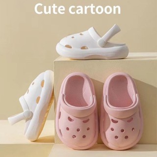 Mini baby🌷踩屎感兒童拖鞋女夏季2-8歲男女童嬰兒涼拖防滑2歲兒童包頭洞洞鞋