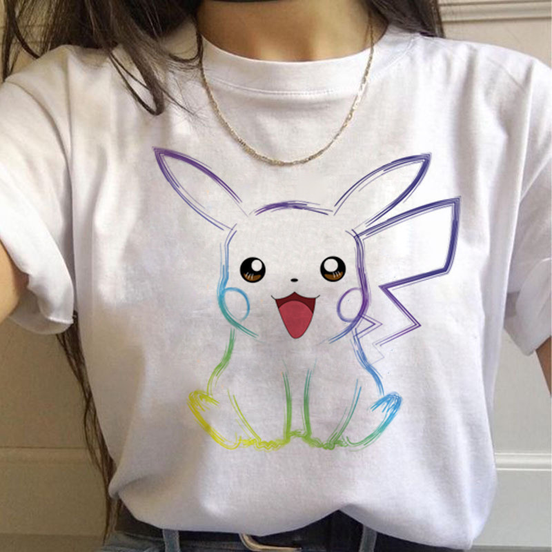 男女T恤pokemon t-shirt 精靈寶可夢寵物小精靈周邊皮卡丘印花短袖T恤