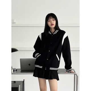 【Codibook】韓國 wonderwonder 配色刷毛棒球外套［預購］拉鍊外套 飛行外套 女裝