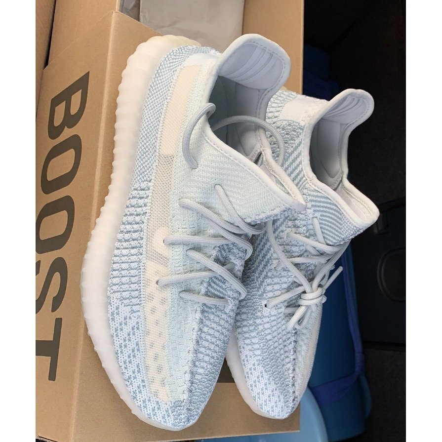 adidas Yeezy Boost 350 V2 Cloud White Reflective 冰藍滿天星 慢跑鞋