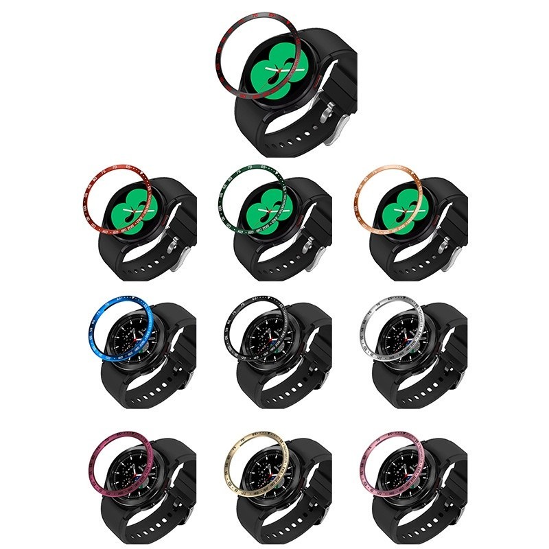 ✕金屬錶圈 適用三星Galaxy watch 4 classic 42mm 46mm手錶錶圈 時間刻度環 運動手錶保護