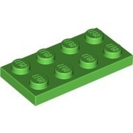 LEGO零件 薄板磚 2x4 3020 亮綠色 6141590【必買站】樂高零件