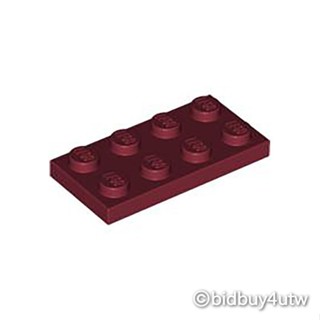 LEGO零件 薄板磚 2x4 3020 深紅色 4248803【必買站】樂高零件