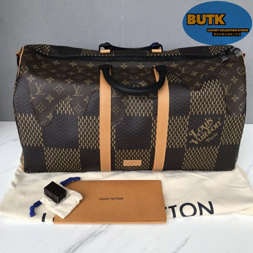 LV 路易威登 keepall 50 聯名 nigo 旅行袋 手提包 旅行包 限量款 N40360