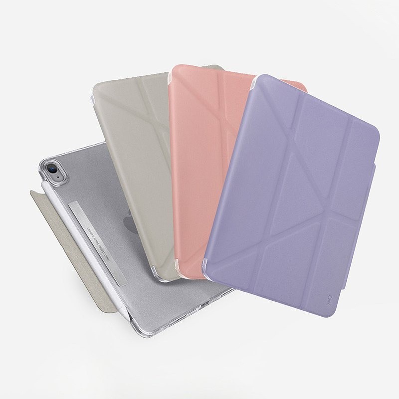 【UNIQ】iPad Mini 8.3吋 Camden 抗菌磁吸設計帶支架多功能極簡透明保護套【贈9H鋼化玻璃保護】