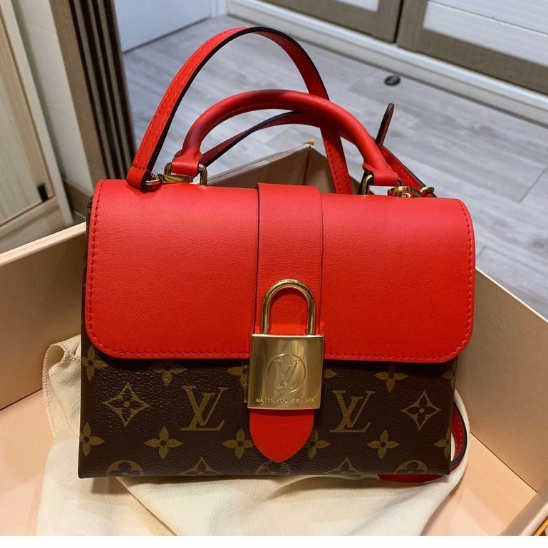 二手 LV Locky BB Monogram M44322 大鎖頭 斜背包 郵差包 手提現貨