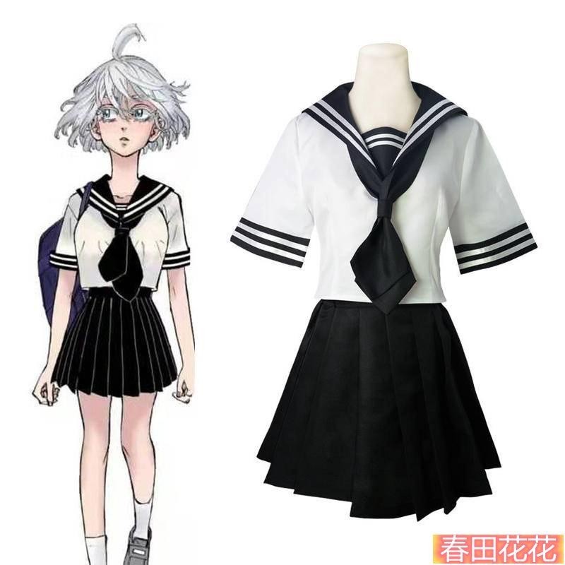 春田優選❀東京卍復仇者cos服 柴柚葉 瓦城千咒cos水手服JK制服 萬聖節動漫cosplay服裝