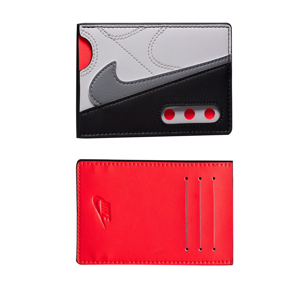 NIKE ICON AIR FORCE 1卡片夾(多用途 皮夾 信用卡 證件夾「N1009740068OS」 灰黑紅