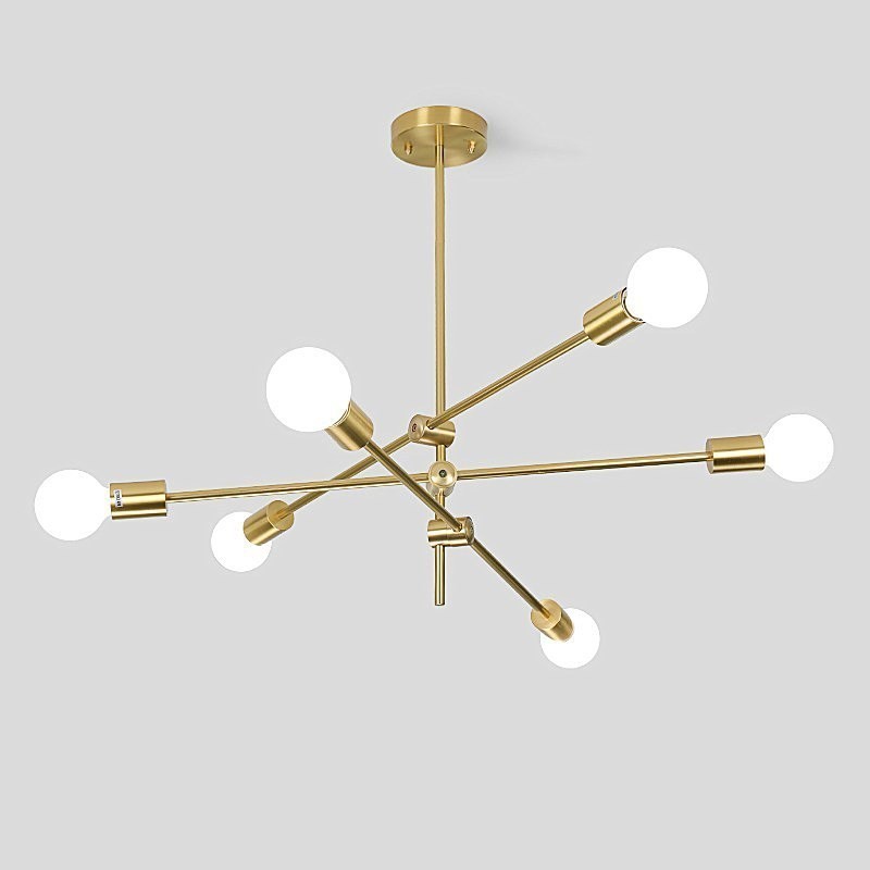 ☸現代簡約北歐設計師藝術裝飾客廳書房幾何線條直杆網紅吊燈