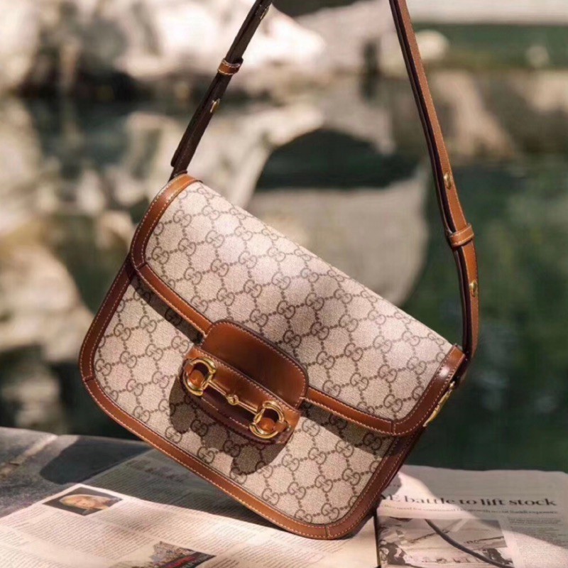 幸運星 精品 GUCCI 1955 Horsebit shoulder bag馬銜扣 馬鞍包 肩背包