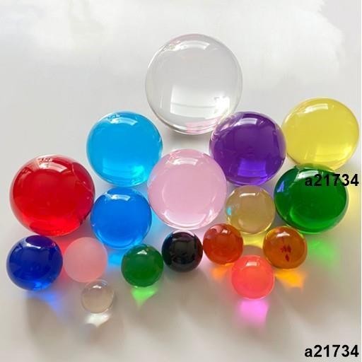 超低價🔥圓球亞克力 彩色實心球 *PMMA有機玻璃壓克力樹脂水晶透明彩色實心球