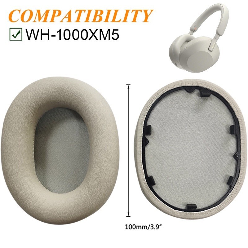 █【新款】耳機套適用於 索尼 SONY WH-1000XM5 (WH1000XM5) 消噪耳機替換耳罩 耳墊附卡扣 一