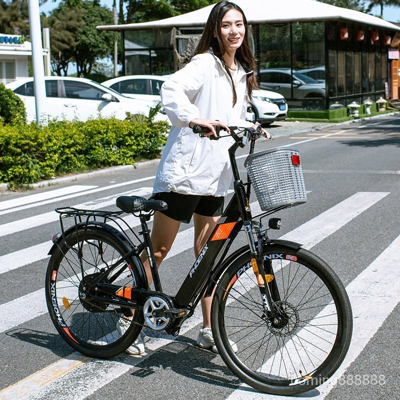 鳳凰R1新國標電動自行車變速成人男女電瓶車親子輕便電瓶車電單車