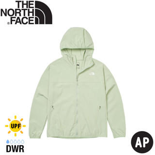 【The North Face 女 四彈抗UV防潑水外套 AP《嫩綠》】7WCP/防曬外套/連帽外套//薄外套/春夏外套