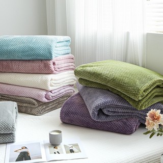簡約素色珊瑚絨毯子 法蘭絨毛毯 午睡毛毯 純色毛毯 沙發毯子 素色毛毯 毛巾被空調毯 披肩毯 保暖毯 蓋毯