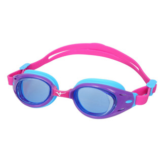 MIZUNO SWIM 兒童泳鏡 (抗UV 防霧 蛙鏡 鏡面 游泳 戲水「N3TFB10500-22」 桃紅水藍白