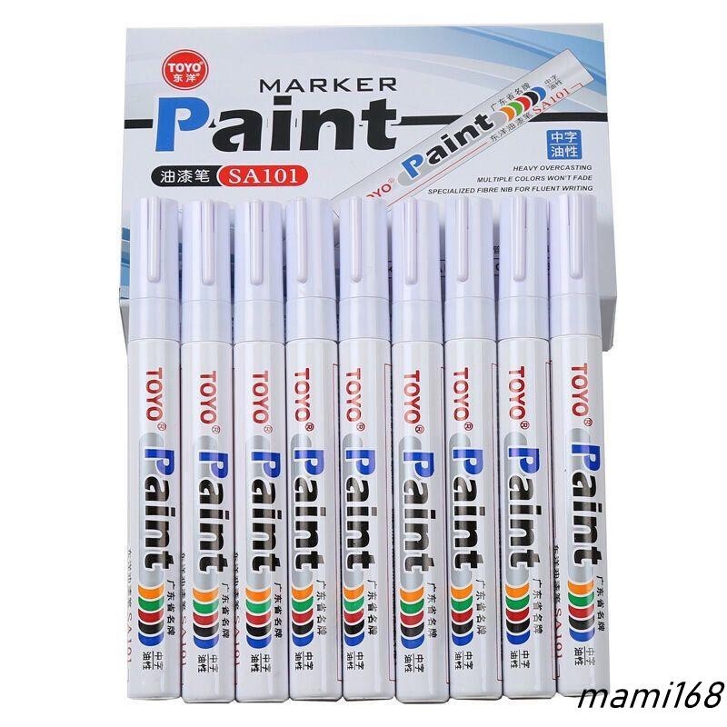 新品正品東洋油漆筆SA101油性筆輪胎筆涂鴉筆繪畫補漆筆漆油筆防水筆可開發票