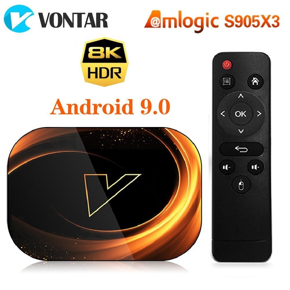 🔥熱銷🔥 VONTAR X3 網絡播放器 S905X3 Android 9.0 tvbox 4+128GB XVC1