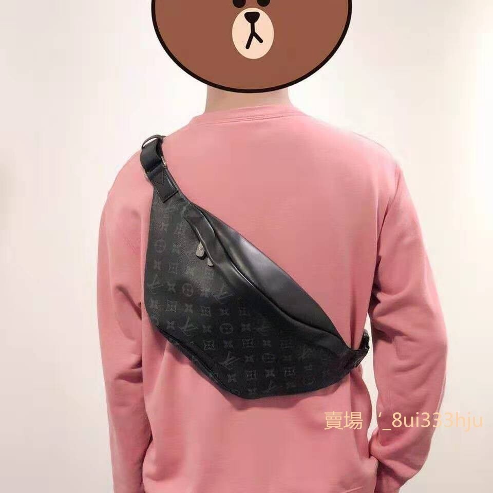 二手最 Louis Vuitton 路易威登老花側背包 lv斜背包 明星同款胸包 情侶款腰包