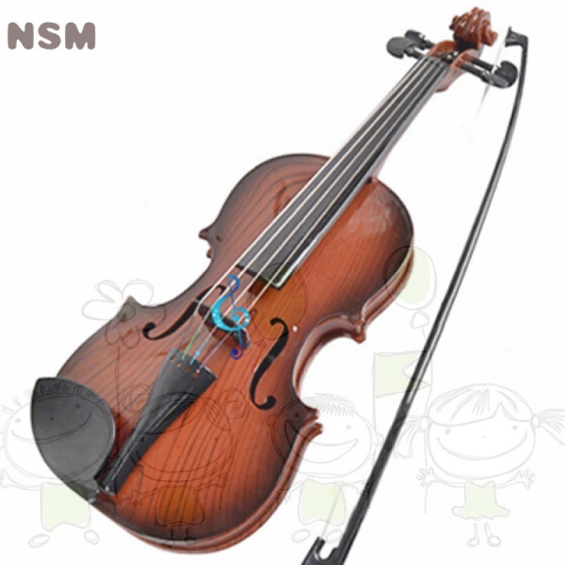 兒童小提琴 初學者樂器 國小學生 仿真小提琴模型 真弦 可拉響 送鬆香 小提琴玩具 益智趣玩具 兒童玩具 音樂玩具 F7