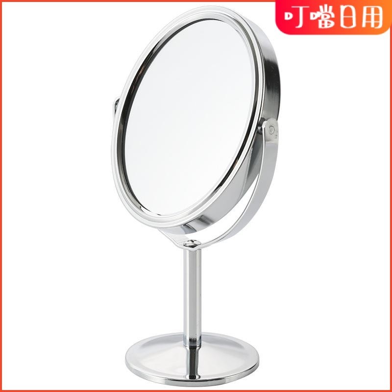 雙面立式化妝鏡輕巧化妝鏡 360度旋轉化妝鏡 雙面鏡 高清鏡 放大鏡 簡約立鏡 桌上鏡 鏡子
