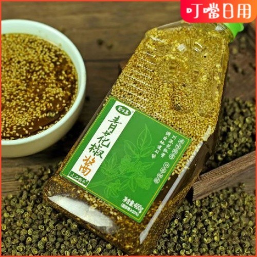 【台灣有貨】【送辣椒面】蜀味集 四川青花椒醬400g 正宗青花椒油 特麻 青麻椒醬 炒菜涼拌調料 藤椒醬辣椒醬 油潑辣子