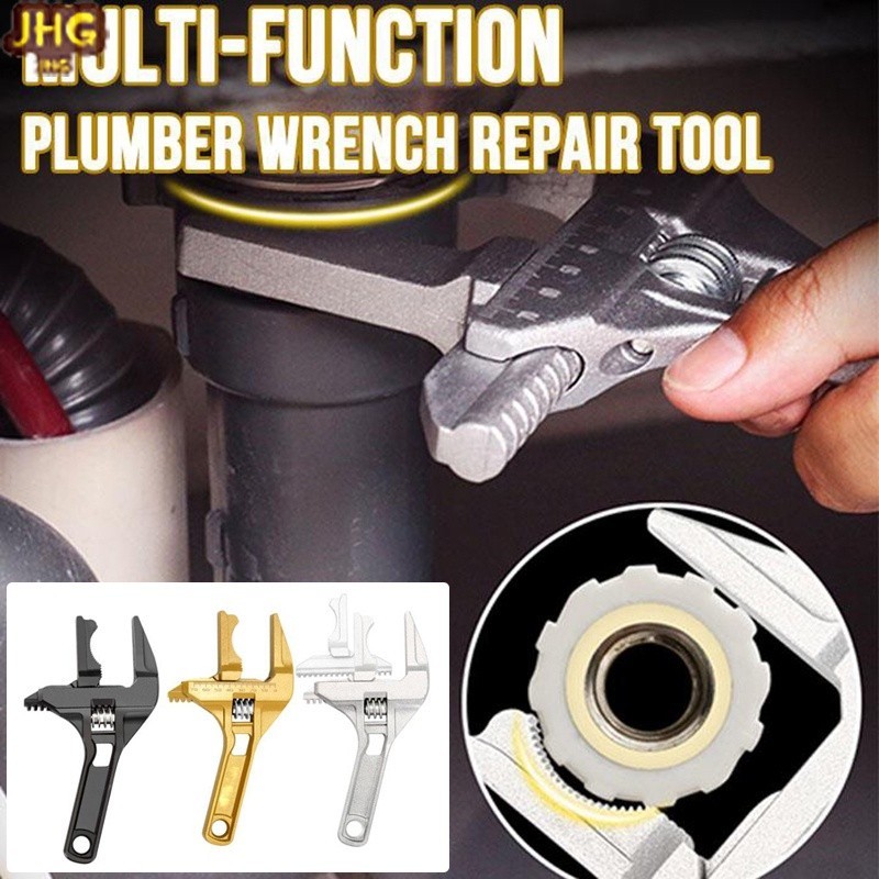 丸子精選Multi-Function Plumber Wrench Repair Tool Adjustable Wre