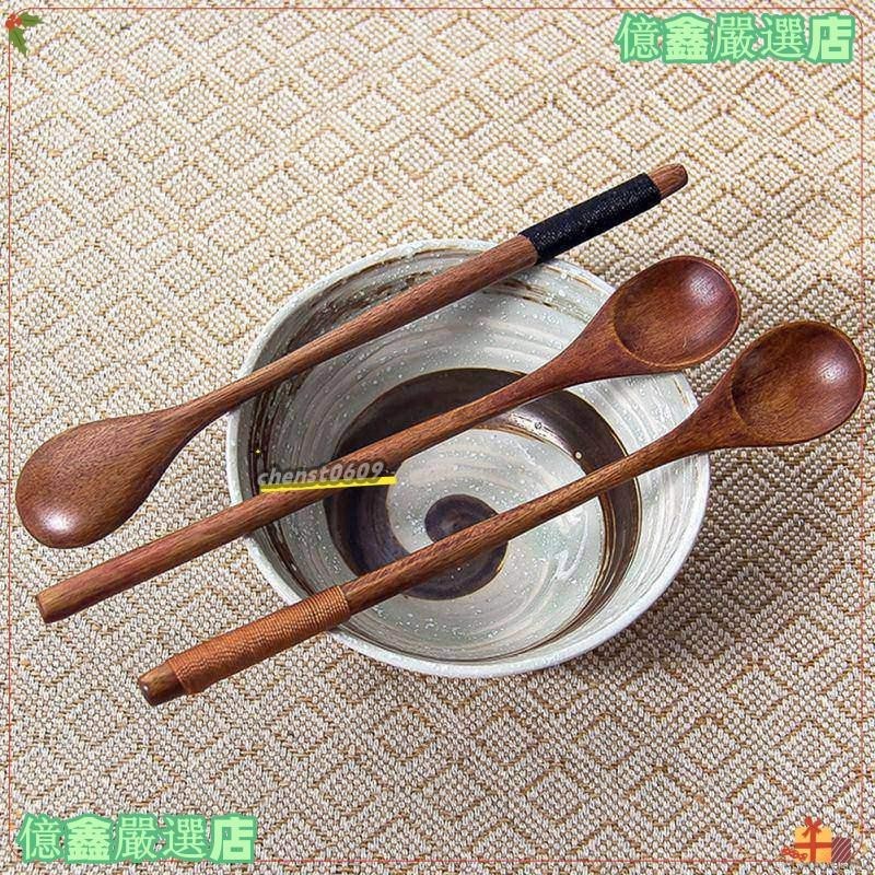 台灣熱賣🔥[]木質荷木長柄勺攪拌勺子木勺咖啡匙攪拌匙攪拌棒蜂蜜勺xge857
