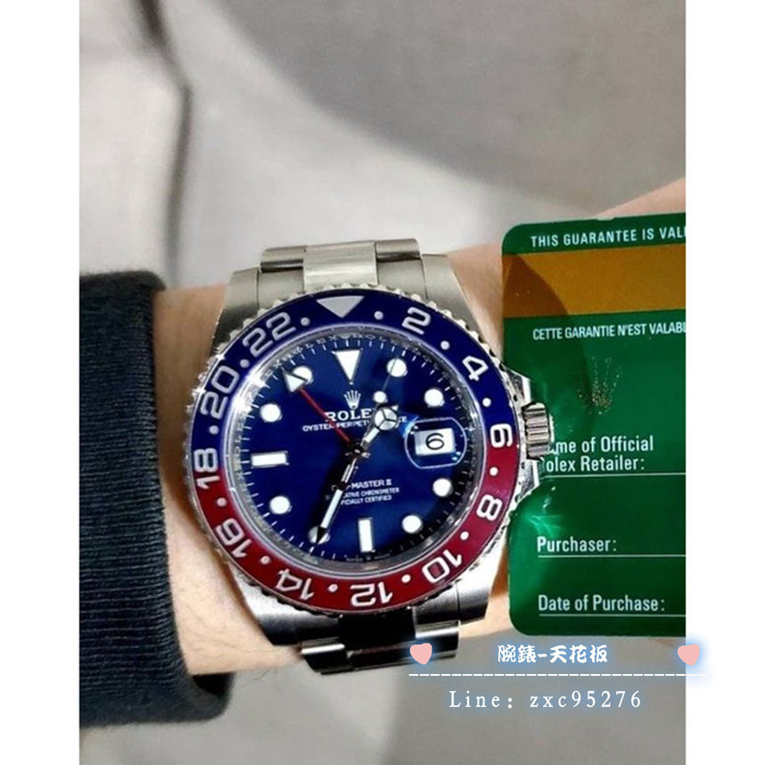 勞力士 126719 Blro Rolex 白金 百事圈 126719Blro Gmt Master Ii腕錶