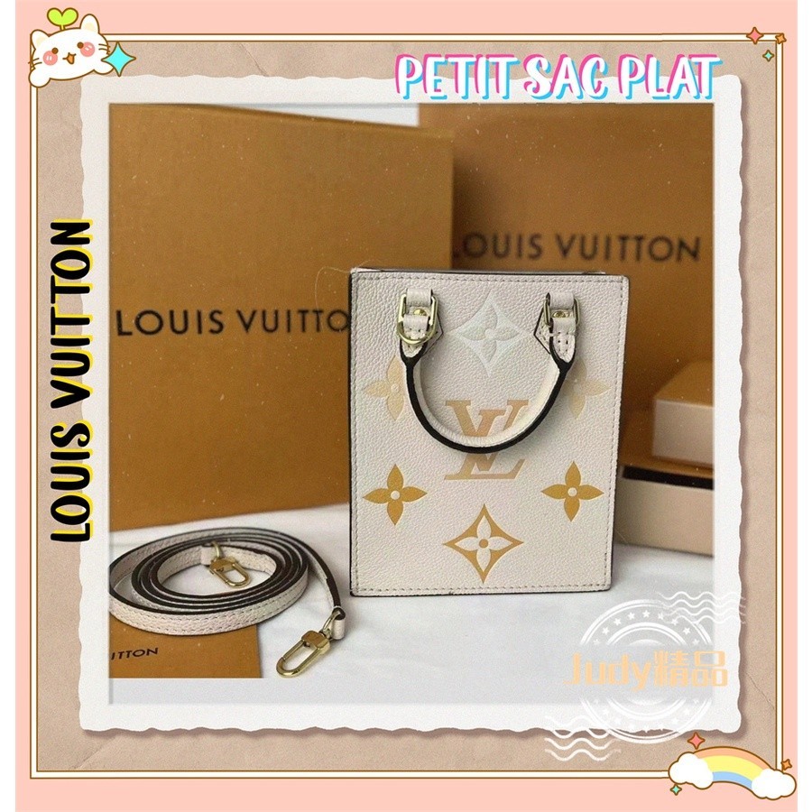 二手精品 LV 路易威登 PETIT SAC PLAT 單肩包/斜挎包/手提包/琴譜包 M80449