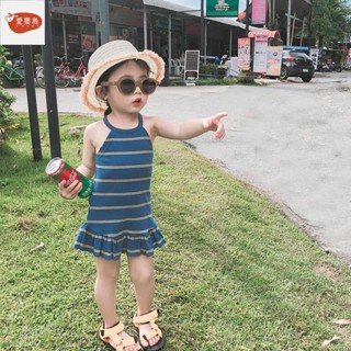 女童洋裝 女童連身裙 小女童連衣裙 女童吊帶連身裙 吊帶背心連衣裙 新款韓版兒童吊帶背心短裙 夏裝公主裙子