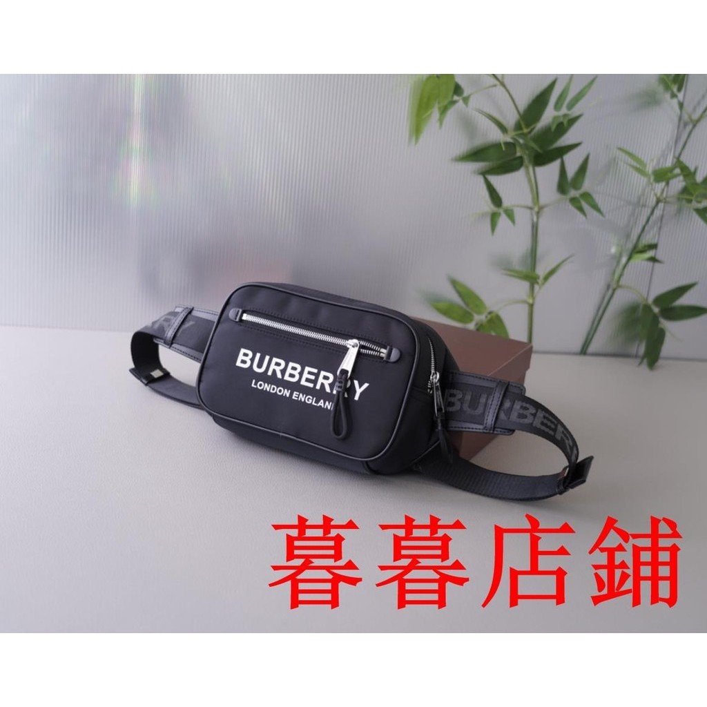 暮暮二手/Burberry/巴寶莉腰包男包斜挎包 側背包 單肩包 肩背包 挎包 郵差包 男士肩背包