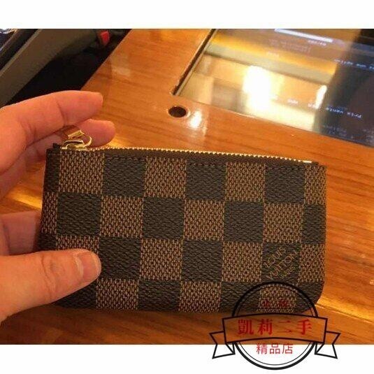 二手精品-LV 經典 Monogram 格紋 拉鍊 零錢 鑰匙包 N62658 現貨