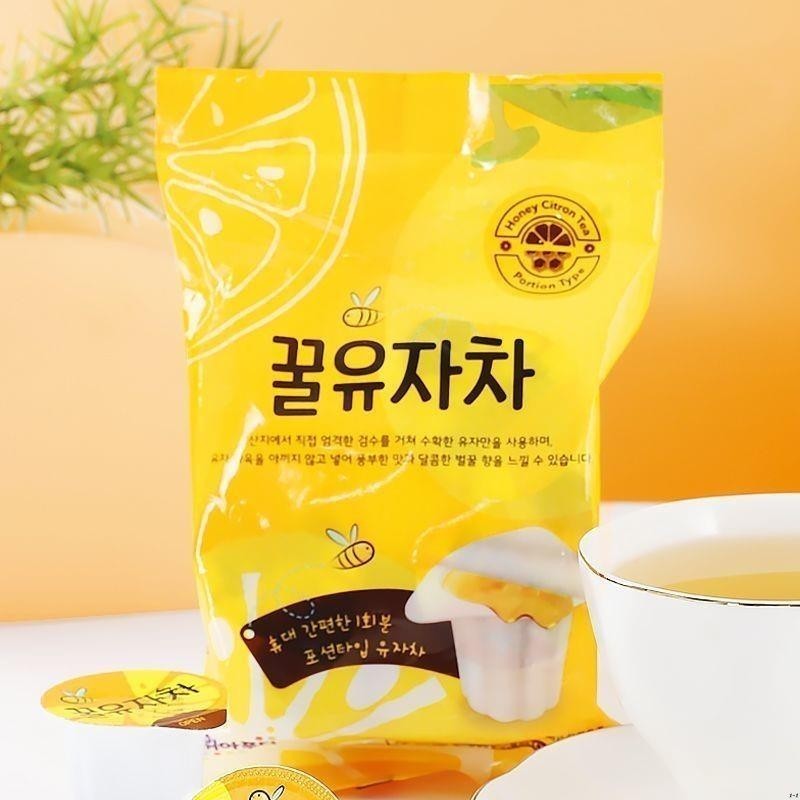溫馨百貨  【韓國】蜂蜜柚子茶膠囊杯裝蜂蜜果醬水果茶泡水衝飲衝泡飲品進口