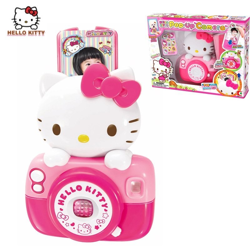 Hello kitty凱蒂貓趣味照相機兒童過傢傢帶相框仿真玩具50123