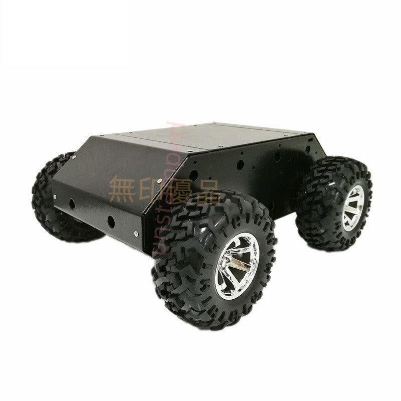4WD智能小車底盤雷達導航DIY移動機器人130mm塑膠輪unstamped[可開發票】