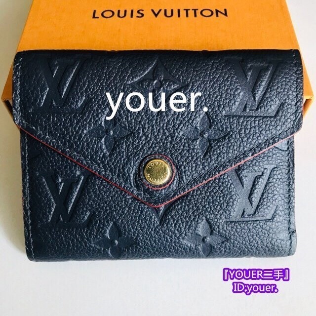 精品二手 LV 路易威登 M64577 Victorine 皮夾 三折短夾 壓紋錢包 零錢包