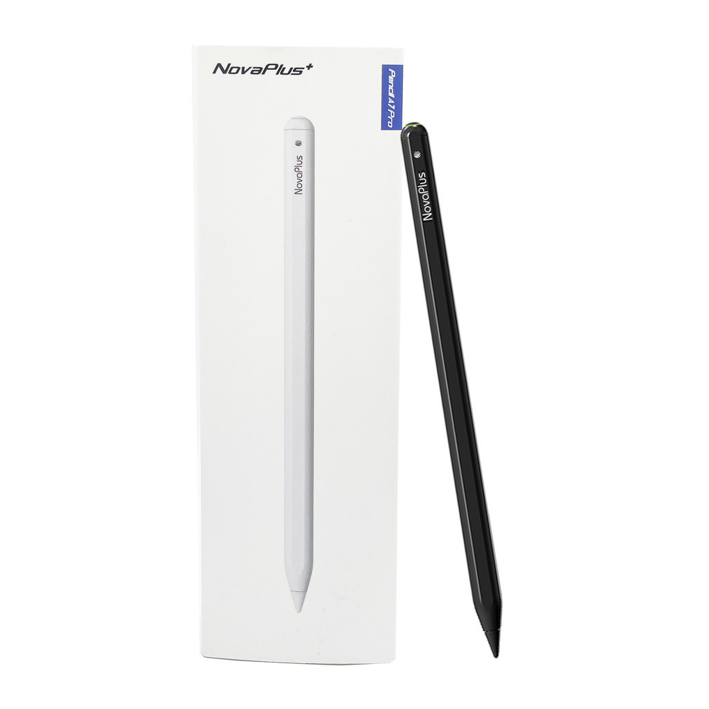 NovaPlus Pencil A7 Pro 書寫繪圖款 iPad Pencil 磁吸充電平版觸控筆, 黑