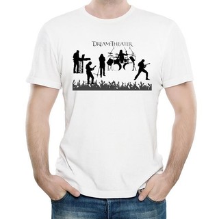 夢劇院樂隊T恤衫白色短袖圓領流行衣服男女Dream Theater T-shirt