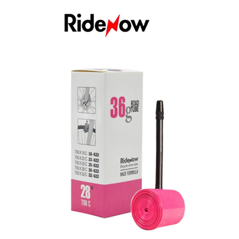 &lt;參樓單車倉庫&gt; Ride Now 輕量化內胎 700*28C 氣嘴長度65mm 粉紅色
