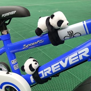 機車裝飾 安全帽裝飾 熊貓兒童平衡車自行車裝飾小配件玩偶公仔車把手山地車電動摩托車