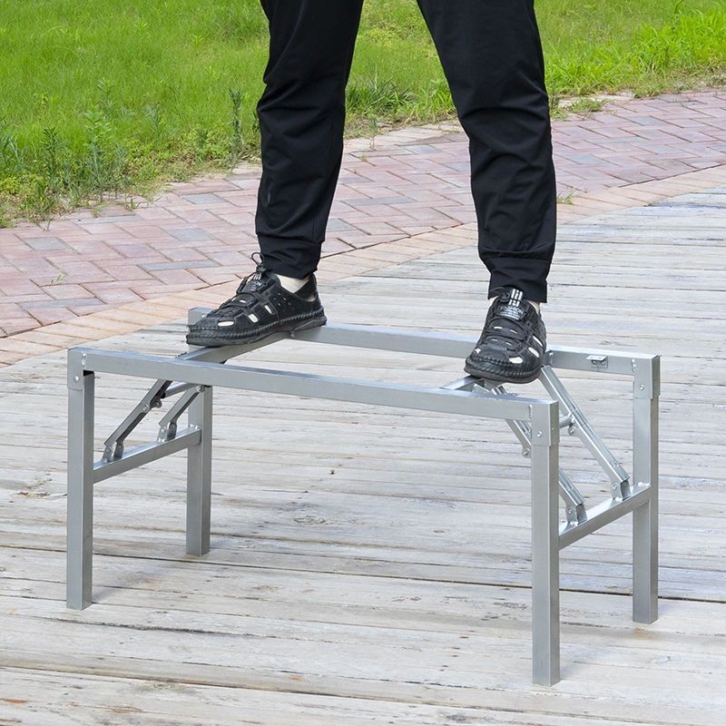 熱賣可折疊桌子腿長方形桌子腿支架 折疊鐵藝桌腿 飯桌腳架子腿餐臺腳 YNO5