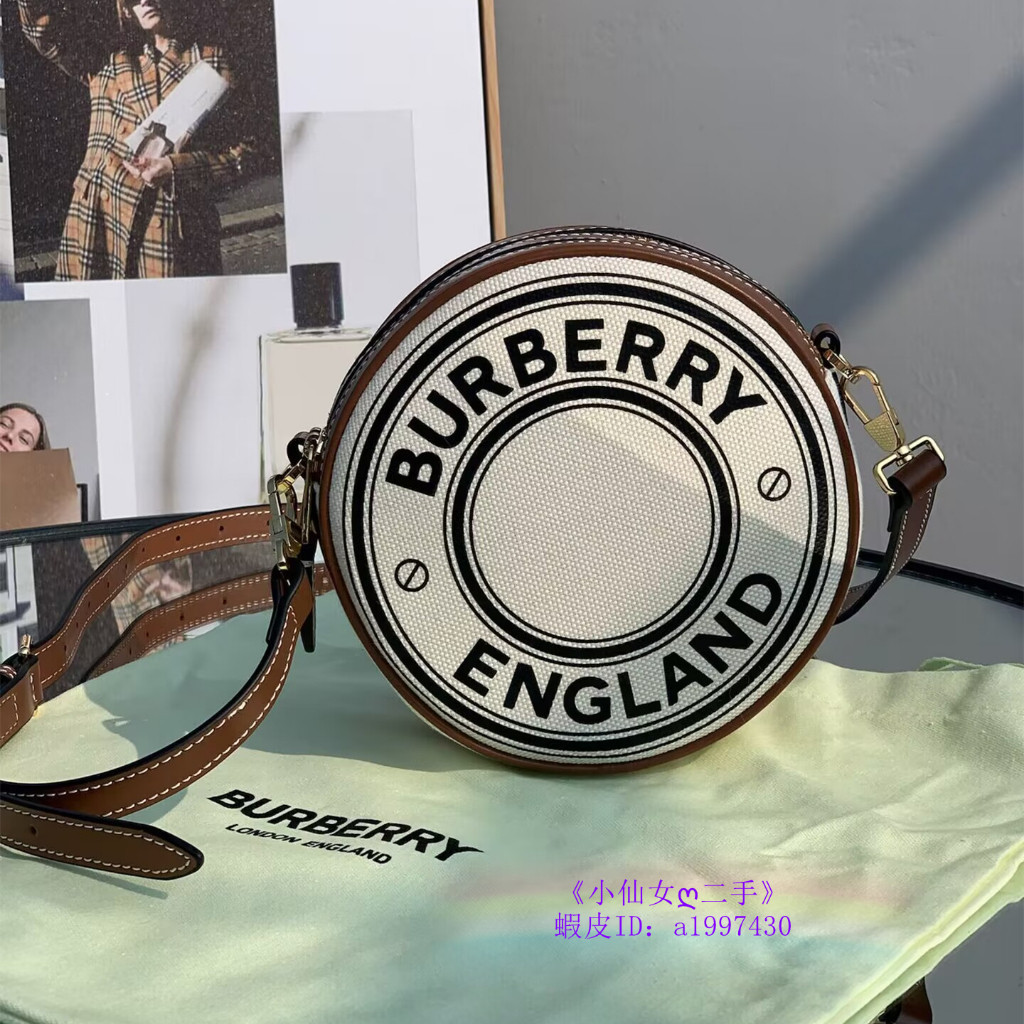 BURBERRY 博柏利 Louise-路易絲包 圓餅包 單肩包 斜挎包 女款 白色 80276021