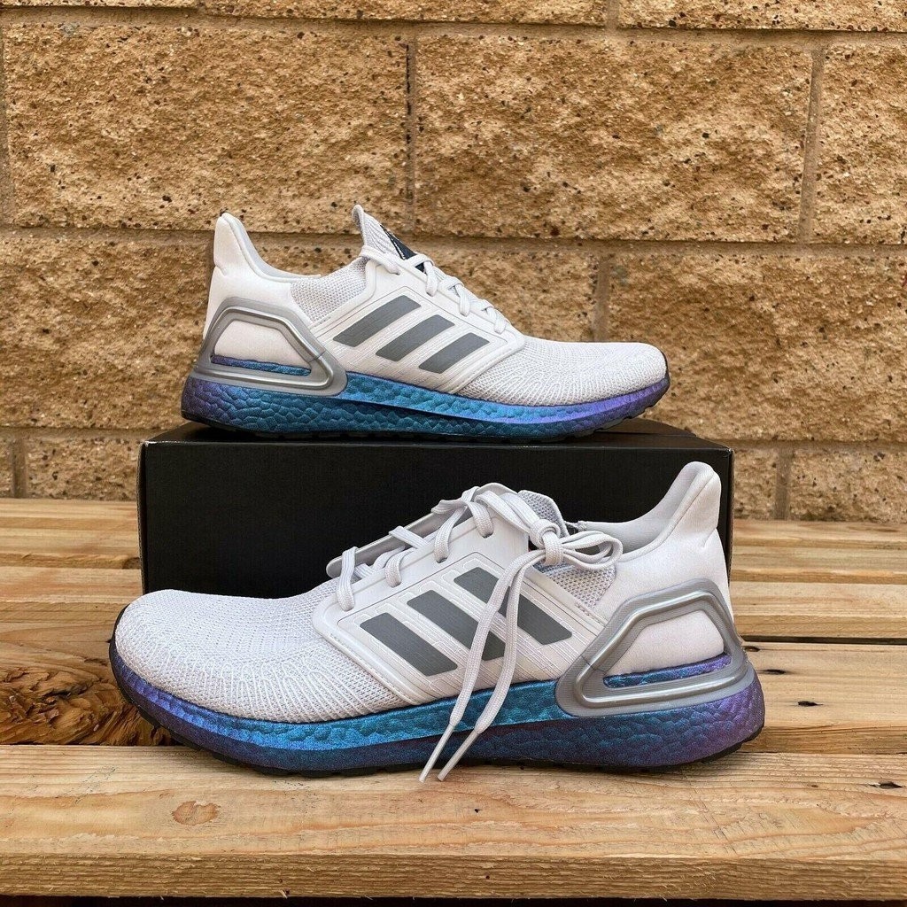 Adidas Ultra Boost 20 W 白紫 慢跑鞋 運動鞋 EG1369