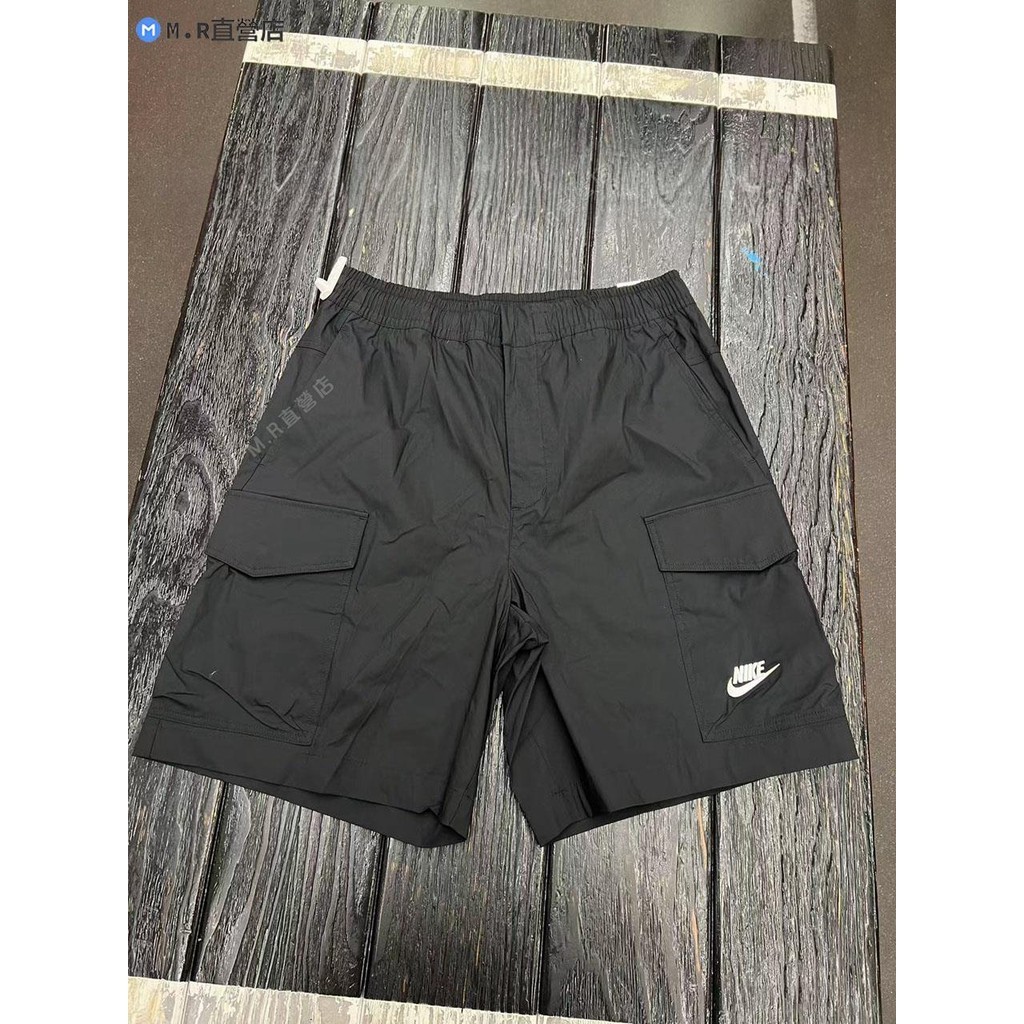 男子梭織透氣大口袋工裝運動休閑短褲 DM6834-010