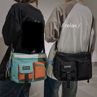 免運🌈大學生斜挎包男 運動工裝機能單肩包 街頭ins風個性休閒簡約女包 男女機能斜挎包滑板包 騎行工裝側揹包 防盜相機包