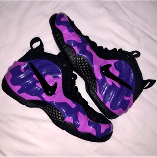 日本正品 籃球鞋 Nike Air Foamposite Pro Purple Camo 噴泡 迷彩紫 黑色624041