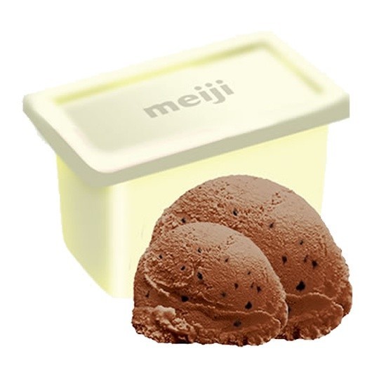 meiji 明治冰淇淋-巧克力脆片(一加侖盒裝)【滿999免運 限台北、新北、桃園】(團購/活動)